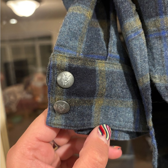 Ibex Plaid Women's snap up shirt size xs - Picture 5 of 7